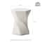 Glitzhome® 17.75" Multifunctional Twist-Style Faux Terrazzo Garden Stool